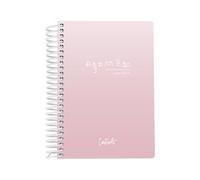 Casterli- Agenda Escolar Basic Edition Rosa - Día Página, Tamaño A6-105 cms X 148 mm