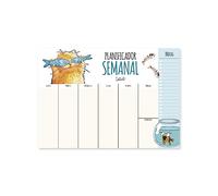 Casterli - Planificador semanal A3 de sobremesa. Organizador y planning de escritorio semanal, 56 hojas