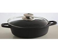 CASTEY - Cacerola Alta Vitro-Gas, 20 cm, Aluminio, Color Amarillo, con Tapa, Revestimiento Antiadherente, Distribuye de Forma Homogénea el Calor, Resistente y Duradera, Libre de PFOA