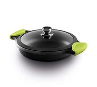 CASTEY - Cacerola Baja de Inducción, 36 cm, Modelo F3-IR36, Aluminio, con Tapa, Revestimiento Antiadherente, Distribuye de Forma Homogénea el Calor, Resistente y Duradera, Libre de PFOA