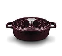 Castey - Cazo Baja Hierro 22 cm Color Burdeos