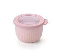 Castey - Envase Alto Redondo con Tapa, Color Rosa, 550 ml, Cierre Hermético, para Conservación de Alimentos, Libre de BPA, Diseño Antiderrames, Apto para el Lavavajillas