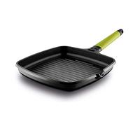 CASTEY - Grill Asador de Inducción, 27 cm, Modelo F3-IG27, Color Kiwi, Mango Desmontable, Sartén Antiadherente de Aluminio, Distribución Homogénea del Calor, Fácil de Limpiar