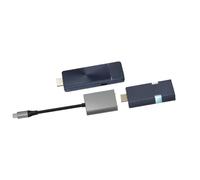 CastGo, Pantalla inalámbrica, extensor y receptor HDMI inalámbrico 5G, 4K a 30Hz, 2 pantallas divididas, compatible con AirPlay, Miracast, Chromecast, transmisor y receptor