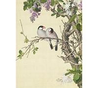 Castiglione Syringa Birds Tree Painting Large Wall Art Print Canvas Premium Mural Aves Árbol Pintura pared