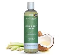 Castile - Jabón líquido orgánico, 12 onzas de grosor, con citronela, baño de manos y cuerpo para hombres y mujeres, hecho con aceites orgánicos y aceite de coco, elementos esenciales