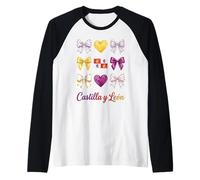 Castilla Y León Coquette Bow Girls Camiseta Manga Raglan