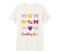 Castilla Y León Coquette Bow Girls Camiseta Premium
