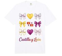 Castilla Y León Coquette Bow Girls Comfort Colors Adult Heavyweight T-Shirt