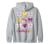 Castilla Y León Coquette Bow Girls Sudadera con Capucha