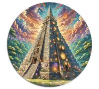 Castillo 1.000 Piezas, Puzzle, Puzzle Adultos Aliviar El Estrés, Fino Paisaje Rompecabezas Circular, Juegos Intelectuales, Arte del, Juego De Desafío Creativo Único, (67.5x67.5cm)