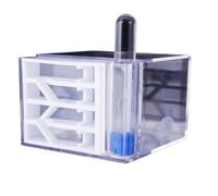 Castillo acrílico de Granja de Hormigas: Entorno de Vida multizona y hábitat de Nido for Hormigas vivas, Juguete científico Educativo Caja para Hormigas(Weiß)