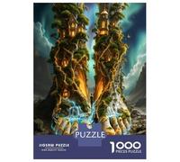 Castillo con pies de árbol 1000 Piezas Paquete De Puzzle Naturaleza encantada Magic Puzzle Premium, Cochetón - Entrena La Concentración, Regalo De Inauguración O Oficina 38x26cm/1000pcs