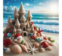 Castillo de Arena Puzzle 90 Piezas Rompecabezas para Adultos 90 Piezas Juego de desafiante Rompecabezas Familiar Regalo Adulto