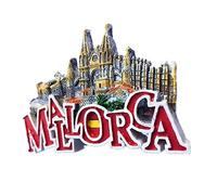 Castillo de Bellver Mallorca España Resina 3D Fuerte Imán de Nevera Regalo Turístico Imán Chino Hecho a Mano Artesanía Creativa Decoración del Hogar y la Cocina Pegatina Magnética