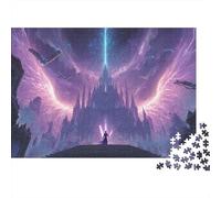 Castillo de Cuento de Hadas Lindo Rompecabezas 3D 52x38cm/1000pcs, - Juego Creativo Y Antistrés, Educativo para Adultos, Decoración Hogareña Y Regalo