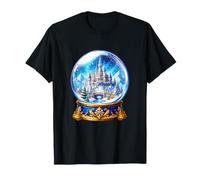 Castillo de Invierno de Globo de Nieve Encantado de Navidad Camiseta