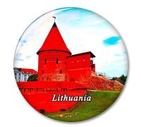 Castillo de Kaunas Lituania Imán de Nevera, imánes Decorativo, abridor de Botellas, Ciudad turística, Viaje, colección de Recuerdos, Regalo, Pegatina Fuerte para Nevera