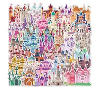 Castillo de la Princesa Pegatinas pegatinas de recompensa Castillo profesores padres e hijos hacen pegatinas para decorar el libro de recortes pegatinas