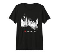 Castillo de Neuschwanstein Alemania Baviera I Love Germany Camiseta Premium