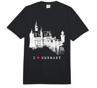 Castillo de Neuschwanstein Alemania Baviera I Love Germany Comfort Colors Adult Heavyweight T-Shirt