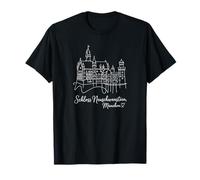 Castillo de Neuschwanstein, Múnich, Alemania Signature Heart Art Camiseta