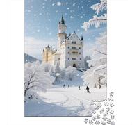 Castillo de Neuschwanstein Puzzle 1000 Piezas, El Castillo Regalos, Juguete EduGatoivo, Decoración del Hogar, Rompecabezas Adultos, A Partir De 14 Años 1000pcs (75x50cm)