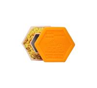 Castillo de Peñalver - Jabón Hexagonal de Polen y Miel con Aroma de Naranja - Pastilla Vegetal 100g Enriquecida con Karité y Aceite de Almendras - Nutritivo y Revitalizante