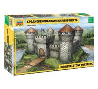 Castillo De Piedra Medieval 1:72 Kit De Modelo De Plástico ZVEZDA