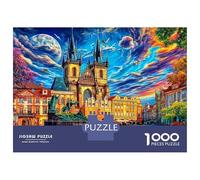 Castillo de Praga Rompecabezas 1000 Piezas Puzzle - Juego Didáctico para Adultos Y Niños, 52x38cm/1000pcs
