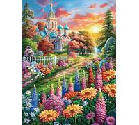 Castillo de primavera Rompecabezas 1000 Piezas Cartón Para Toda La Familia Cuentos de hadas de animales salvajes fantásticos Entretenimiento Casero Calmar La Mente Calidad Profesional Detalle De Regal