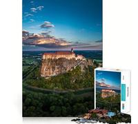 Castillo de Riegersburg, Vista aérea, Estiria Rompecabezas de 1000 Piezas para Adolescentes Juguete para ejercitar la Mente Juego en Grupo Arte Ensamblaje Regalo clásico (50x75cm)