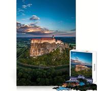 Castillo de Riegersburg, Vista aérea, Estiria Rompecabezas de 1000 Piezas para Adultos Juguete Intelectual Relajante Corte preciso Artículo de Santa Claus (38x26cm)