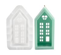Castillo de silicona en forma de casa | Molde antiadherente | para fundición en resina epoxi, resina de silicona, para velas en la realización de decoraciones