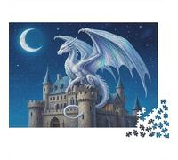 Castillo Dragón Fantasía 1000 Pieza S Rompecabezas Clásicos Adultos Niños Difícil Imposible Decoración De Paredes Regalo 52x38cm/1000pcs
