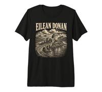 Castillo Eilean Donan Escocia Highlands Loch Camiseta Premium
