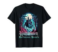 Castillo Embrujado Fantasmas Bosque Noche de Miedo Camiseta
