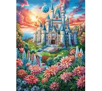 Castillo en el jardín Rompecabezas 1000 Piezas Cartón Para Adultos Y Adolescentes Cuentos de hadas de animales y plantas Para Coleccionistas Decoración Única Hogar Antiestrés Regalo Reyes Magos 1000 P