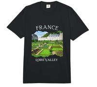 Castillo en Valle del Loira, Francia Vacaciones Europeas Souvenir Comfort Colors Adult Heavyweight T-Shirt