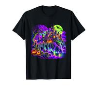 Castillo Encantado Halloween Espeluznante Escena De Fantasía Camiseta
