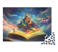 Castillo Fantasía Puzzle de 1000 Piezas Papel para Adultos Libro de Cuentos Puzzle para Toda la Familia Regalo Relajación Decoración 52x38cm/1000pcs