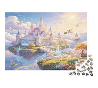 Castillo Fantasía Puzzle de 1000 Piezas Puzzle para Adultos Material Papel Estilo Colorido Cuentos Puzzle para Toda la Familia Relajación Regalo 38x26cm/1000pcs