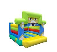 Castillo hinchable para parque acuático con tobogán y trampolín, dimensiones 310 x 260 x 240 cm