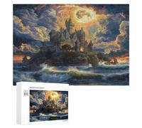 Castillo Mágico Puzzle 300 Piezas Educativo 3D FamiliarJuego Intelectual para Niños A 12 Años Y Adultos Rompecabezas DIY Creativo Aliviar Estrés 300 PCS