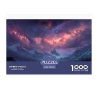 Castillo mágico Puzzle 3D 70x50cm/1000pcs Cielo Estrellado Juego Creativo Familiar Relajación Y Educación Regalo De Decoración Hogareña