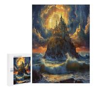 Castillo Mágico Puzzle 500 Piezas Decoración del HogarObra De Arte 3D Rompecabezas Familiar para Familia Aliviar Estrés DIY Creativo Juguete Educativo 500 PCS