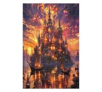 Castillo Mágico Puzzles 1000 Piezas Obra De Arte 3D Familiar Premium Rompecabezas para Adultos Aliviar Estrés Decoración Hogar Moderno DIY 1000 PCS