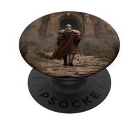Castillo Medieval y Arte Caballero PopSockets PopGrip Adhesivo
