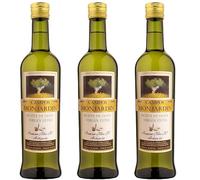 Castillo Monjardín, Aceite Campos Monjardín. Aceite de Oliva Virgen Extra Arbequina, Primera Calidad: Pack de 3 botellas de 500 ml.