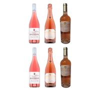 Castillo Monjardín, "COLECCIÓN ROSADOS" Pack Mixto de Vinos Rosados, 6 Botellas, 2 Rosado del Alba 2025, 2 Brut Nature Rosé 2021, 2 Rosé Garnacha 2025, D.O. Navarra, 12-13% Vol.